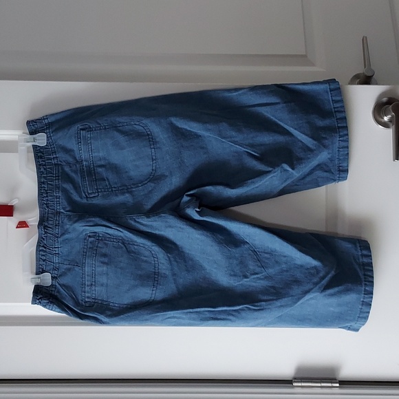 Lee Relaxed Fit Mid Wise Capri jeans blue 10 medium - Picture 7 of 12